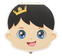 GALPADA Scatola Porta Dentini da Latte in Legno Vivace per Custodia Rigida e Sicura per Conservare Denti da Latte Contenitore Memoria per Ricordi d'Infanzia Design Pratico e Portatile