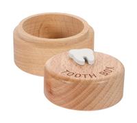 GALPADA Scatola Ricordo Denti da Latte in Legno Design Creativo e Compatto, per Conservare i Primi Dentini del Ragazzo Ragazza Durante Viaggi e Uso Quotidiano