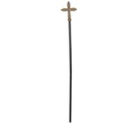 GALPADA Scettro a croce in plastica: bastone antico di scena, bastone da passeggio da 54'' - Scettro decorativo per costumi, feste cosplay, teatro, Halloween