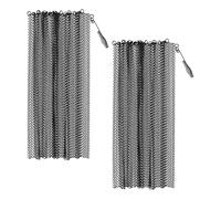 GALPADA Schermo per Caminetto a Rete Termoisolante 2 Pezzi 61X53 CM Parascintille in Metallo per Protezione Antincendio e Sicurezza Casa Pannelli Decorativi Appesi Multifunzionali per