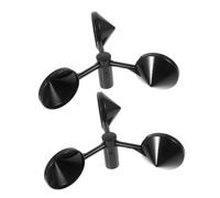 GALPADA Sensore Anemometro a Tazza 3 Coppe in Abs Per Misuratore Di Velocità Del Vento Da Esterno, Ricambio Per Anemometro Da Esterno, Monitoraggio Velocità Vento in Agricoltura, Confezione Da 2 Pezzi