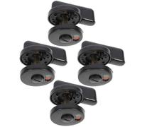 GALPADA Serratura per Porta in Plastica Indicatore Aperto/chiuso, Maniglia Girevole e Blocco Privacy per Bagno Pubblico, Set da 4 Pezzi, Adatta per Uffici, Palestre e Locali Commerciali