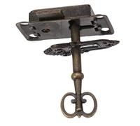 GALPADA Serrature Vintage per Mobili Antichi con Chiave Kit Bloccaggio per Cassetti e Armadietti Installazione da Te Semplice Design Classico e Resistente per Sicurezza Durevole