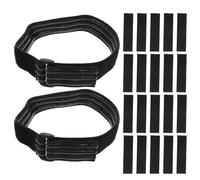 GALPADA Set 1 Cinghie Elastiche per Stivali Alti in Poliestere Nero Antiscivolo e Riutilizzabili per Stivali Lunghi e Ginocchio