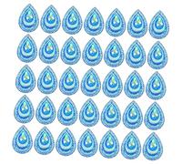 GALPADA Set 100 Pezzi Strass a Goccia di Resina Blu, Decorazioni Pratiche e Comode per Abbigliamento e Accessori per Chioma, Adatti per Abiti da Sposa e Fai da Te