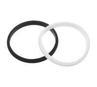 GALPADA Set 2 Braccialetti Sportivi in Silicone Nero e Bianco per Uomo, Comfort Tutto Giorno, Facile da Pulire, per Fitness e Eventi di Beneficenza