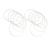GALPADA Set 2 Corde per Chitarra Classica C102 in Nylon Trasparente ad Alta Tensione Avvolgimento in Lega di Rame Placcato Argento Corde Lisce per Acuti Estremità Annodate Adatte per