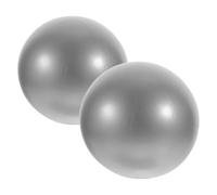 GALPADA Set 2 Palle Pilates in Pvc Argento da 25cm per Allenamento Core, Riabilitazione e Miglioramento Postura, per Workout e Pilates
