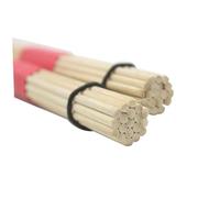 GALPADA Set 2 Pezzi Bastoncini per Batteria in Bamboo Rosso, Resistenti e Facili da Impugnare, per Percussioni in Bande Giovanili e Orchestre Jazz