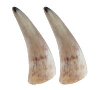 GALPADA Set 2 Pezzi Bicchieri in Corno Vintage Stile Vichingo per Bere Birra e Vino Impugnatura Comoda Decorazione per Bar e Tavola
