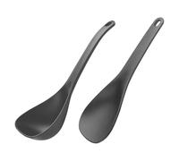 GALPADA Set 2 Pezzi da Servizio per Riso Non Aderenti in Nero, Facile da Pulire, per Cucina Quotidiana e Servire Praticità