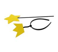 GALPADA Set 2 Pezzi Fascia Chioma Corona e Bacchetta Stella, Accessori Cosplay Principessa in Plastica Leggera, Bomboniere per Feste e Giochi di Ruolo Festa