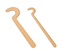 GALPADA Set 2 Pezzi Strumenti per Modellare Argilla in Legno con Impugnatura Lunga Ergonomica per Ceramica e Scolpire, Adatti per Ambienti Domestici e Aule