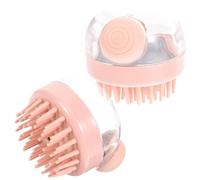 GALPADA Set 2 Spazzole per Corpo e Lavatesta Portatile Rosa Scrub Esfoliante Piccolo Massaggiatore per la Pulizia Quotidiana della Pelle e Bagno Rilassante