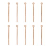 GALPADA Set 25 Pezzi Mini Martello in Legno Multiuso per Torta e Granchio Superficie Liscia, Strumento Versatile e Decorazioni Natalizie
