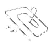 GALPADA Set 3 Pezzi Appendiabiti a Spirale in Acciaio Inossidabile per Coperte e Lenzuola Grandi Appendino Antivento con Clip Stendibiancheria Salvaspazio per Trapunte e Bucato da