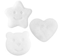 GALPADA Set 3 Spugne per Bagno Spugna Esfoliante Viso Morbida e Compatta Strumento Portatile per Pulizia Corpo Bebè