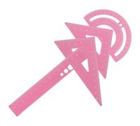 GALPADA Set 4 Pezzi Goniometro Righello Triangolare in Metallo per Strumenti da Disegno Compatti e Portatili per Scuola e Ufficio Kit Matematica per Misurazioni Precise e Progetti