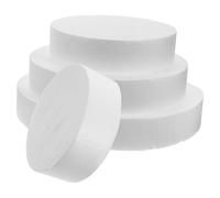 GALPADA Set 4 Stampi per Torta in Schiuma da 15-30 Cm, Basi Multiuso per Torta Finta a Strati, Supporti Modellabili per Esercitarsi nella Decorazione di Torte per Feste