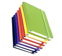 GALPADA Set 7 Pezzi Quaderni A6 Righe con Chiusura Elastica Copertina Pu Carta di Qualità per Appunti Scuola e Viaggio Taccuino Portatile e Sicuro