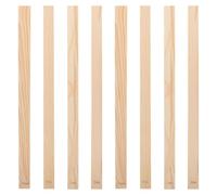 GALPADA Set 8 Guide in Legno per Laminazione Argilla Polimerica, Mattarelli Bastoncino Fango Spessori 3-10mm per Ceramica, Strumenti Compatto Portatile per Artigianato e Modellazione Clay