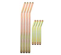 GALPADA Set 8 Pezzi Tubo Rigido per Pistola Grasso 6" e 12" in Lega Oro Resistente a Piegature e Perdite per Attrezzature Industriali e Officina