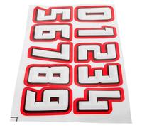 GALPADA Set Adesivi Numerici per Caschi Sportivi, Numeri Riflettenti Autoadesivi da 10 Pezzi (0-9) Grandi 10Cm, Resistenti per Football, Hockey e Uso Esterno/Interno