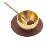 GALPADA Set con Martello e Cuscino in Metallo Ciotola da Canto Mini per Meditazione Yoga Rilassamento Armonia Chakra Cuore e Concentrazione Mentale