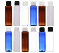 GALPADA Set da 12 Flaconi da Viaggio 100ml in Pet per Cosmetici Design a Coperchio a Conchiglia, Risparmio di Spazio e Dosaggio Preciso, per Viaggi e Uso Quotidiano