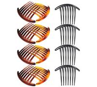 GALPADA Set da 12 Pettini Laterali Leggeri a 7 Denti in Resina e Plastico, Pettinini Decorativi a Forma per Chioma Medi e Lunghi, Accessori Pratici per Quotidiano e Compleanni