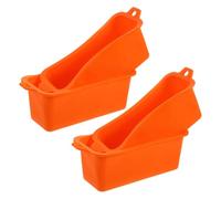 GALPADA Set da 4 Pezzi di Rivestimenti in Silicone Arancione per Raccolta Grasso, Accessori Barbecue Separazione Efficiente Dell'olio e Riduzione del Rischio di Incendi