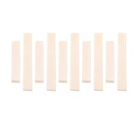 GALPADA Set da 5 Selletta e Capotasto in Osso per Chitarra Acustica e Ukulele, Materiale in Ossa Bovine Beige, per Migliorare Risonanza e Durata, per Performance e Pratica