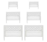 GALPADA Set da 6 Mini Sedie da Esterno in Miniatura in PP Piccoli Ornamenti per Paesaggi e Decorazioni da Tavolo Panca Micro Landscape per Mini Case e Spazi Verdi Accessori Leggeri e