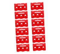 GALPADA Set di 12 Pezzi Transenne Giocattolo in Abs Rosso per Scene di Traffico, Segnaletica Stradale Educativa per Bambini, per Modelli Architettonici e Tavoli da Sabbia