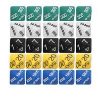 GALPADA Set di Dadi da Gioco in Plastica 30 Pezzi, Dadi Poliedrici Portatili e Leggeri per Accessori Gioco da Tavolo, per Feste ed Educazione Colore Casuale