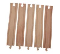 GALPADA Set di estensione per ferrovia in legno, accessori per montaggio semplice, modello realistico, compatibile con giocattoli da traino in legno, per mondi di gioco creativi