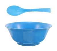 GALPADA Set di Posate da Tavola per Detenuti in Plastico Blu Bordo Arrotondato, Resistente e Facile da Pulire, per Centri di Detenzione e Spazi Ristretti