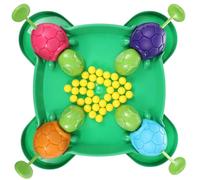 GALPADA Set Gioco Tartarughe Mangia Fagioli Giocattolo Intelligente per Bambini Sviluppo Cooperazione Occhio-Mano Materiale Sicuro Abs 36 Fagioli Inclusi da 3 Anni Giocatori
