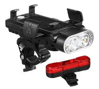 GALPADA Set Luci per Fanalino Posteriore LED Ricaricabile 4000 mAh Supporto Telefono Regolabile e Doppia modalità di Illuminazione per Notturno