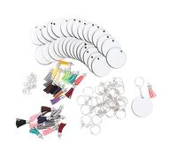 GALPADA Set Portachiavi Vuoti per Sublimazione Kit Fai da Te per Creazioni Artigianali Portachiavi Personalizzati Adatti per Animali Domestici Decorazioni Uniche Regali Creativi