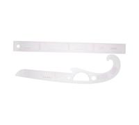 GALPADA Set Righelli Curvi Flessibili per Modelli da Cucire 2 Pezzi, Righelli per Tessuti Misurazione Precisa, Strumenti Multifunzionali per Sartoria Professionale e Cucito Domestico