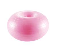 GALPADA Sfera da Yoga a Ciambella Rosa in Pvc per Pilates e Stretching | Antiscoppio, Alta Aderenza e Superficie Antiscivolo, Uso Domestico, Include Pompa ad Aria