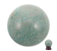 GALPADA Sfera Decorativa in Amazzonite Lucida 35-40 Mm per Decorazioni Feng Shui Casa e Ufficio, Pietra Naturale per Armonia e Rilassamento, Complemento D’arredo Elegante