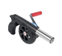 GALPADA Soffiatore Manuale per Barbecue Portatile in Plastica e Inossidabile Strumento per Accensione da Ventilatore da Mano Ergonomico per Grill all