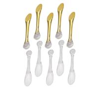 GALPADA Spatole Per Trucco Riutilizzabili 10 Pezzi Per Crema Viso e Contorno Occhi, Spatola Cosmetica in Abs Portatile Per Massaggio Delicato, Strumento Di Bellezza Compatto Da Viaggio Per Donna