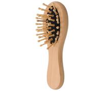GALPADA Spazzola per Chioma in Legno Mini Paddle Cuscino Massaggiante Antistatico per Districare e Lenire Capelluto, Design Portatile per Collo e Schiena