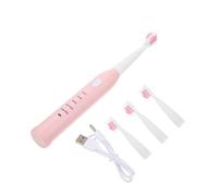 GALPADA Spazzolino Elettrico Pulizia Automatica per Bambini Testina Sostituibile Rosa Set in Abs per Denti ed Enamel Delicati