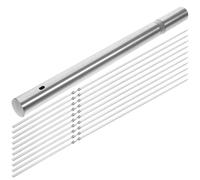 GALPADA Spiedini Barbecue in Acciaio Inossidabile con Bastoncino Piatto Antiscivolo e Tubo Porta Spiedini Accessori Riutilizzabili per Grigliate Esterne e Carbonella