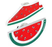 GALPADA Spilla Anguria a Forma di Frutta 2 Pezzi, Fermagli per Cardigan e Scialle, Accessorio Leggero e Resistente per Donna e Uomo, Decorazione Abbigliamento Cartone Animato