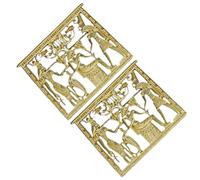 GALPADA Spilla Donna 2 Pezzi Stile Retrò Faraone Egiziano in Lega Oro Resistente All'usura e Non Scolorisce per Decorare Vestiti e Accessori Costume